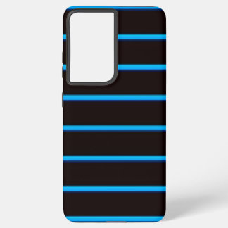 Coque Samsung Galaxy Jolies rayures noir ciel bleu