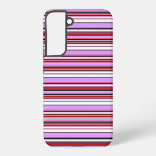 Coque Samsung Galaxy Jolies rayures rouge violet