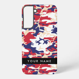 Coque Samsung Galaxy Jour de l'indépendance Camouflage Votre nom Person