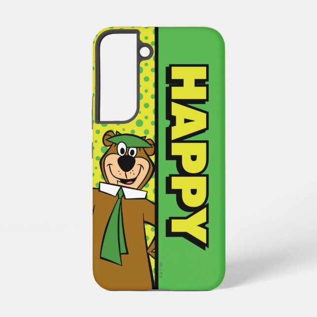 Coque Samsung Galaxy Joyeux Yogi Bear (Verso)