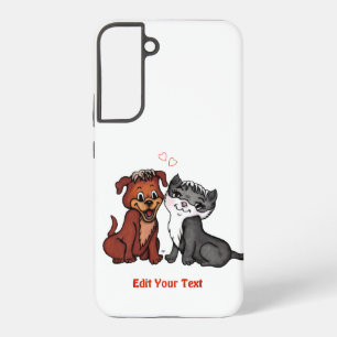 Coque Samsung Galaxy Kitty et Puppy, Modifier votre texte