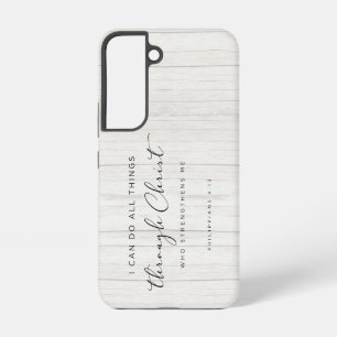 Coque Samsung Galaxy La Bible Verse Philippiens 4:13 Je Peux Faire Tout