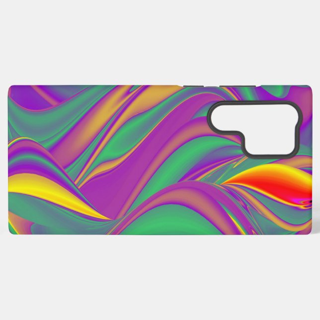 Coque Samsung Galaxy La magie des couleurs Abstrait Rainbowart 3D (Verso Horizontal)