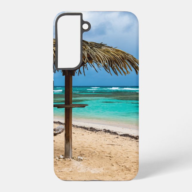 Coque Samsung Galaxy La plage de l'Anse des Rochers (Verso)