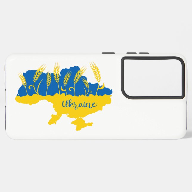 Coque Samsung Galaxy La typographie ukrainienne et l'oreille au blé sur (Côté gauche)