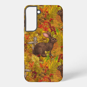 Coque Samsung Galaxy Lapin d'automne sur ocre