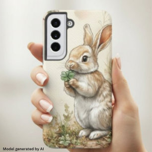 Coque Samsung Galaxy Lapin de bois à l'aquarelle Nature