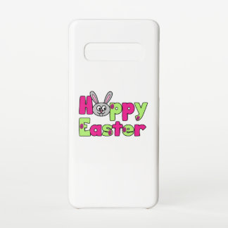 Coque Samsung Galaxy S10 Lapin de Pâques Joyeux Oeufs de Pâques