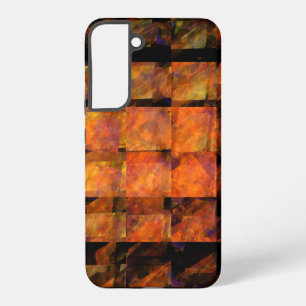 Coque Samsung Galaxy L'art de feu géométrique abstrait moderne pour le