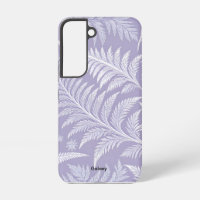 Lavande en plumes givrées Galaxy S22 Coque