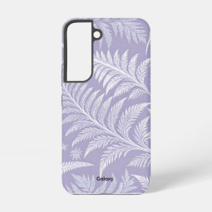 Coque Samsung Galaxy Lavande en plumes givrées Galaxy S22 Coque