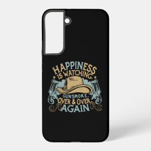 Coque Samsung Galaxy Le bonheur, c'est regarder Gunsmoke Chapeau de cow