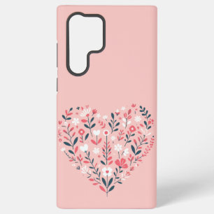 Coque Samsung Galaxy Le coeur floral de Valentine