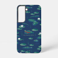 Le Motif de la lagune du Lotus Alligator blanc