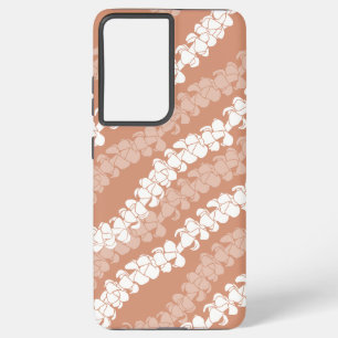 Coque Samsung Galaxy Lei hawaïen de Puakenikeni sur cuivre poussiéreux