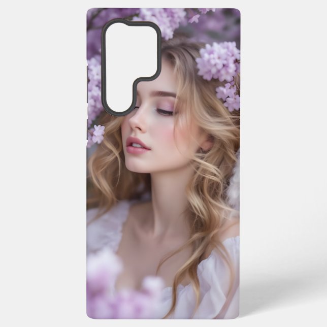 Coque Samsung Galaxy Lilac Dreams - Serene Spring Angel (Verso)
