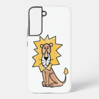 lion mignon dessin animé enfants rétro safari jung