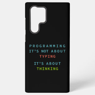 Coque Samsung Galaxy Logique de programmation pensée en code noir