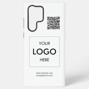 Coque Samsung Galaxy Logo Code QR Blanc Professionnel