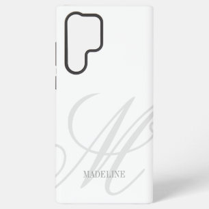 Coque Samsung Galaxy Logo élégant avec filigrane de monogramme personna