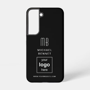 Coque Samsung Galaxy Logo Personnalisé Noir Moderne