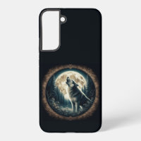 Loup vintage et lune classique