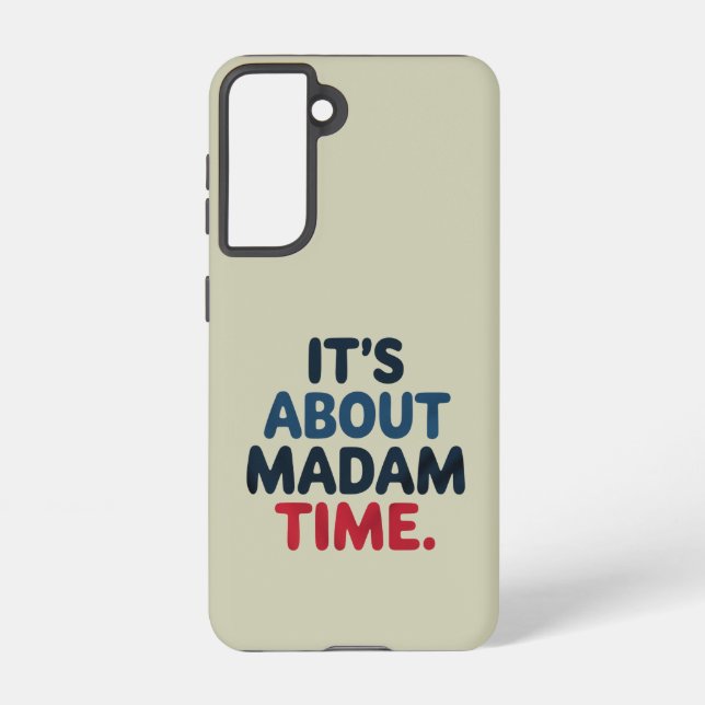 Coque Samsung Galaxy Madame la Présidente Élection 2024 Vote démocrate  (Verso)