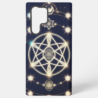 Coque Samsung Galaxy Mandala du cycle lunaire céleste – Géométrie sacré