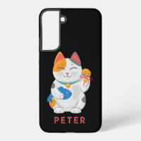 Maneki Neko White Chat, symbole de bonne chance