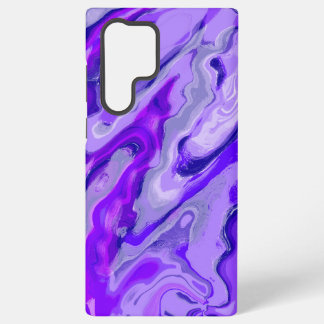 Coque Samsung Galaxy Marbre Abstrait Coloré Violet Améthyste