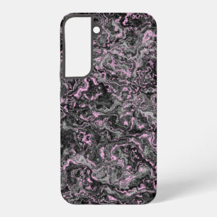 Coque Samsung Galaxy Marbre abstrait rose et gris