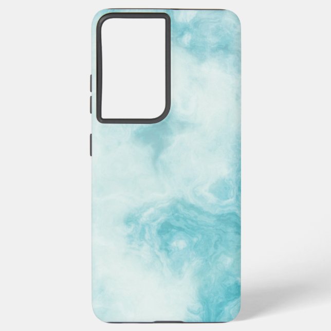 Coque Samsung Galaxy Marbre en pierre verte Samsung Galaxy S21 Plus (Verso)