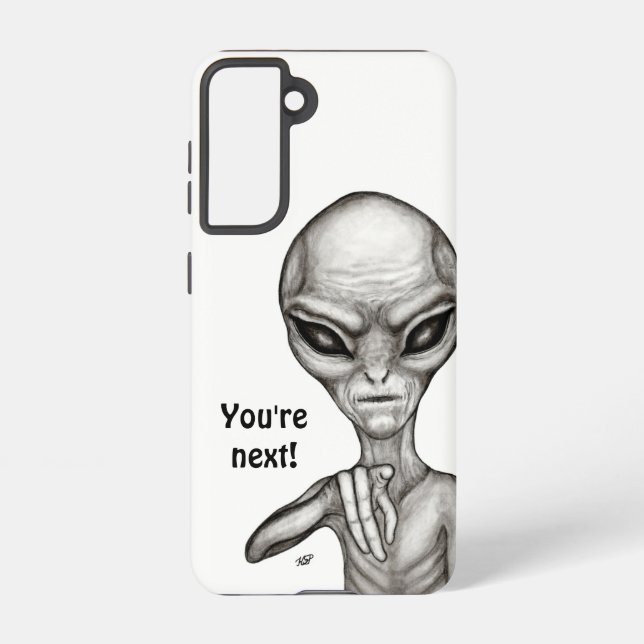 Coque Samsung Galaxy Mauvais Alien, Tu es le prochain ! (Verso)