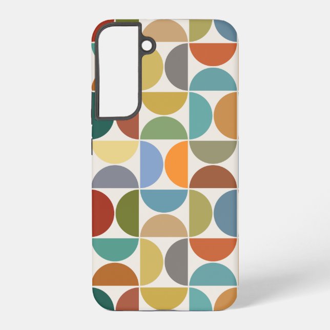 Coque Samsung Galaxy MCM Semiccles Motif couleur grande sur crème (Verso)