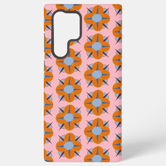 Coque Samsung Galaxy Médaillons floraux (Verso)