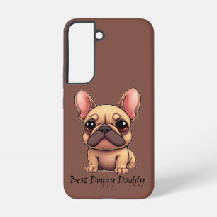 Coque Samsung Galaxy Meilleur Papa Toutou Bouledogue Français Animal de