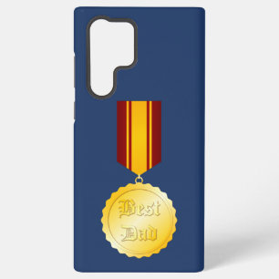 Coque Samsung Galaxy Meilleure médaille papa Broch Fête du Père