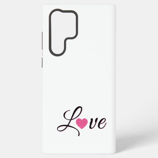 Coque Samsung Galaxy Minimal Dotted Heart Design (Verso)