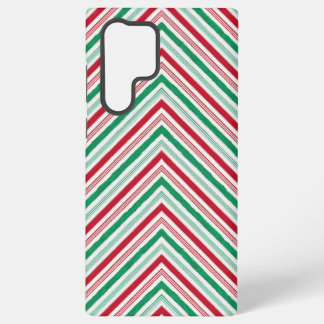 Coque Samsung Galaxy Mobile à rayures de bonbon à la menthe poivrée Fes
