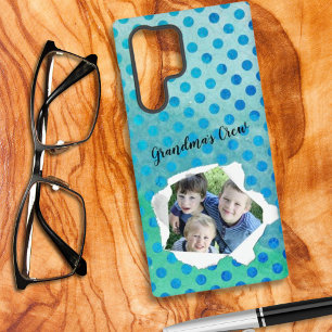 Coque Samsung Galaxy Modèle de point Polka Photo Trou de papier personn