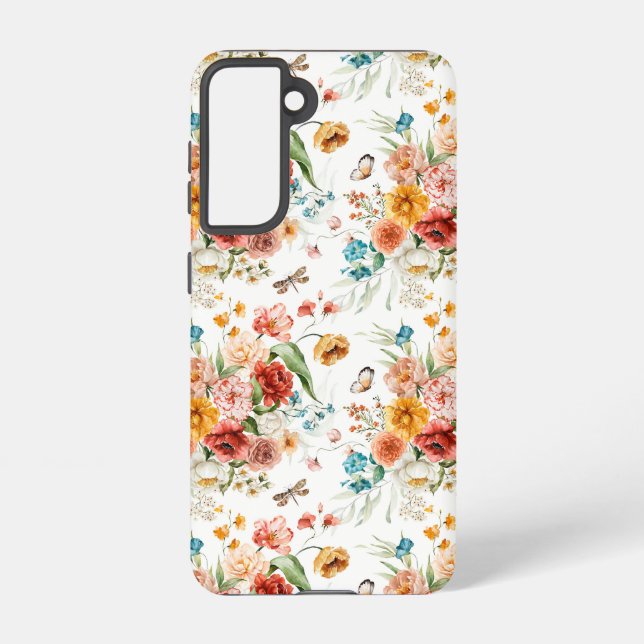 Coque Samsung Galaxy Modèle floral du jardin (Verso)