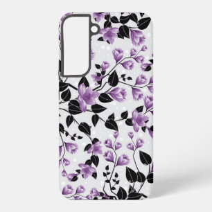 Coque Samsung Galaxy Modèle Floral pourpre