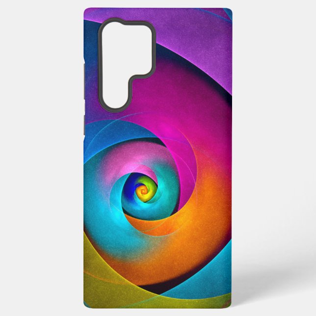 Coque Samsung Galaxy Modern Floral Abstract Art Pink Blue Pattern #17 (Verso)