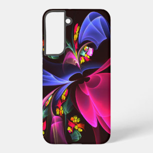 Coque Samsung Galaxy Moderne motif abstrait floral coloré #06
