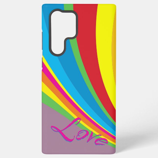 Coque Samsung Galaxy Mois de la fierté - Amour arc-en-ciel (Verso)