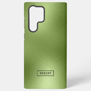Coque Samsung Galaxy Monogramme Arrière - plan Abstrait moderne vert br