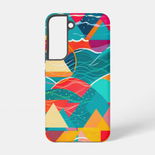Coque Samsung Galaxy Montagnes et rivière abstraits