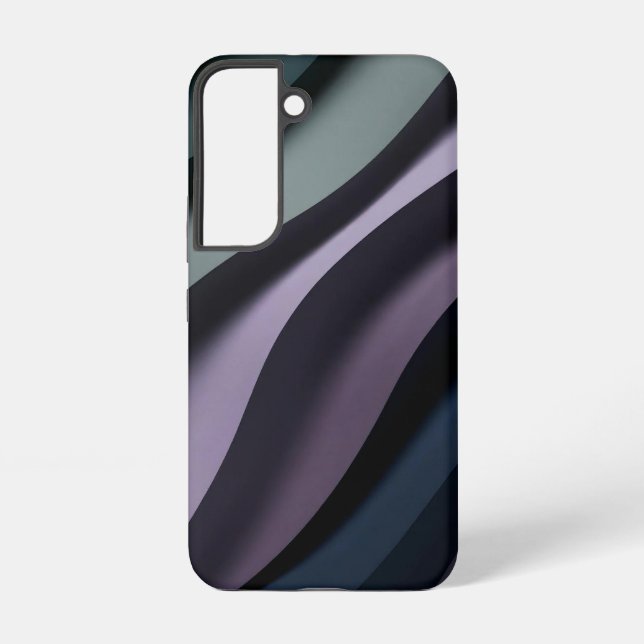 Coque Samsung Galaxy Moody Purple et Black Minimal Design (Verso)