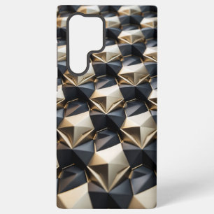 Coque Samsung Galaxy Motif 3D couleur or noir de luxe
