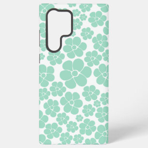 Coque Samsung Galaxy Motif à fleurs - Vert (Monnaie)